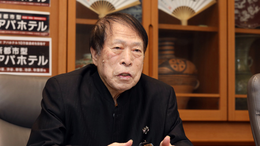元谷外志雄・アパグループ会長に直撃！「〝圧倒的ナンバーワン